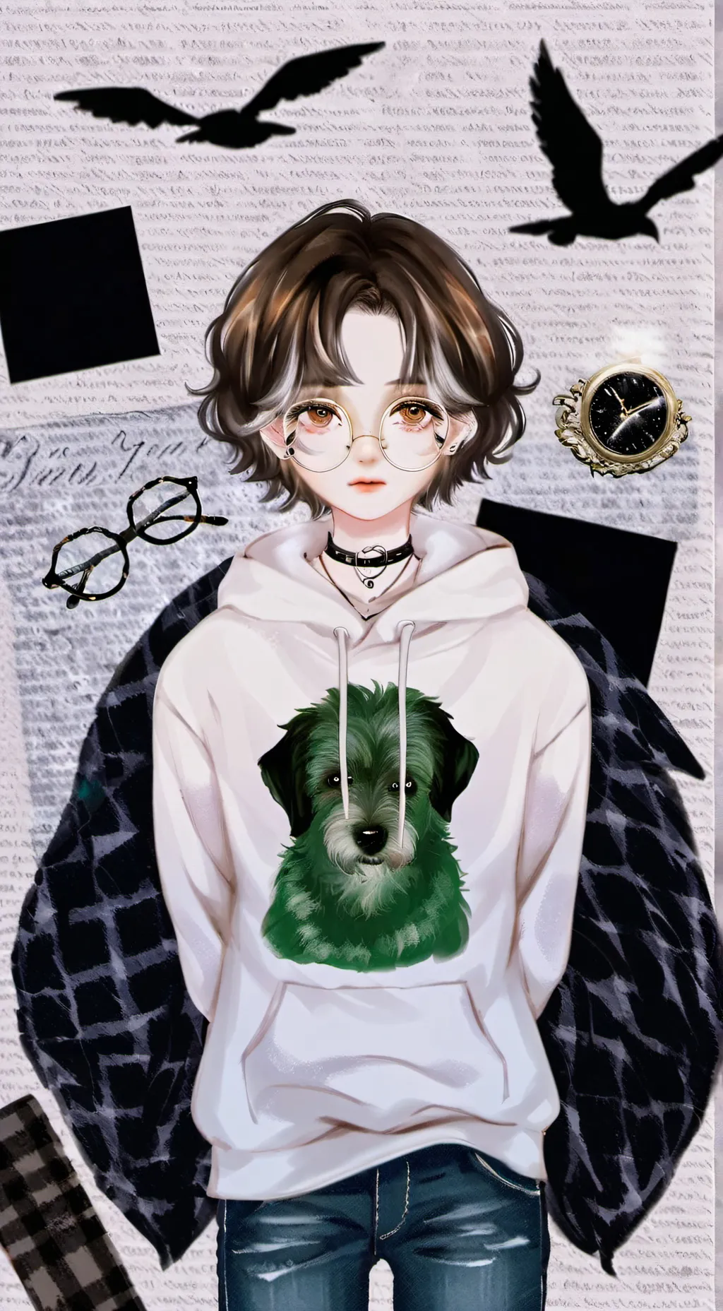 ai character: God bless you😇 background