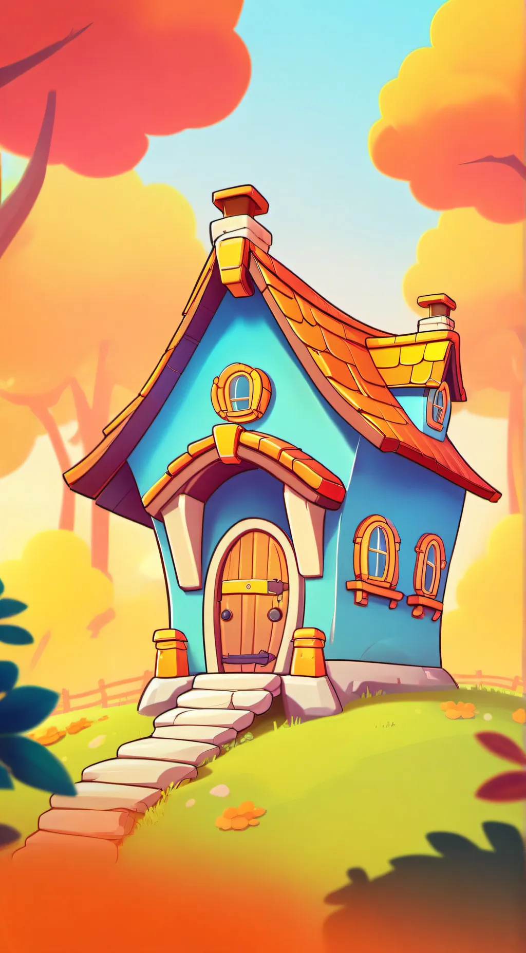 ai character: dog day background