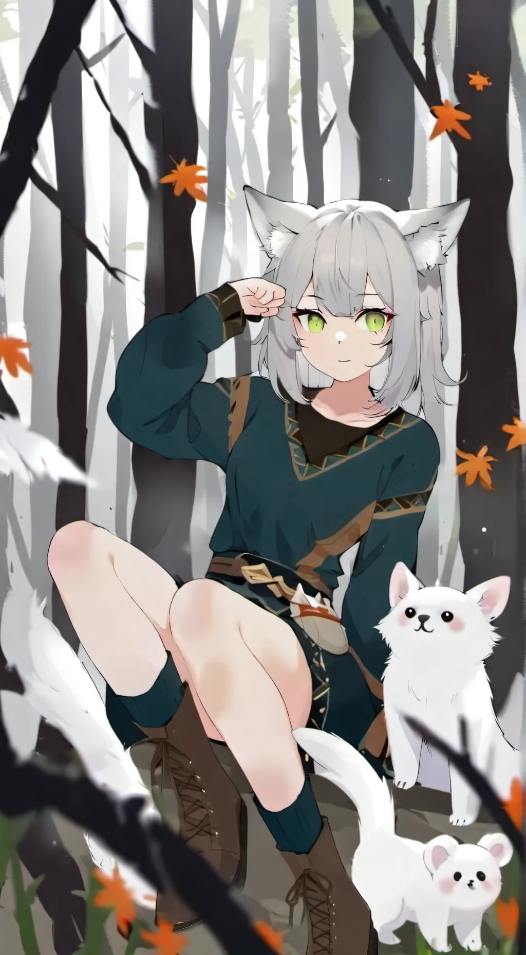 ai character: Амю background