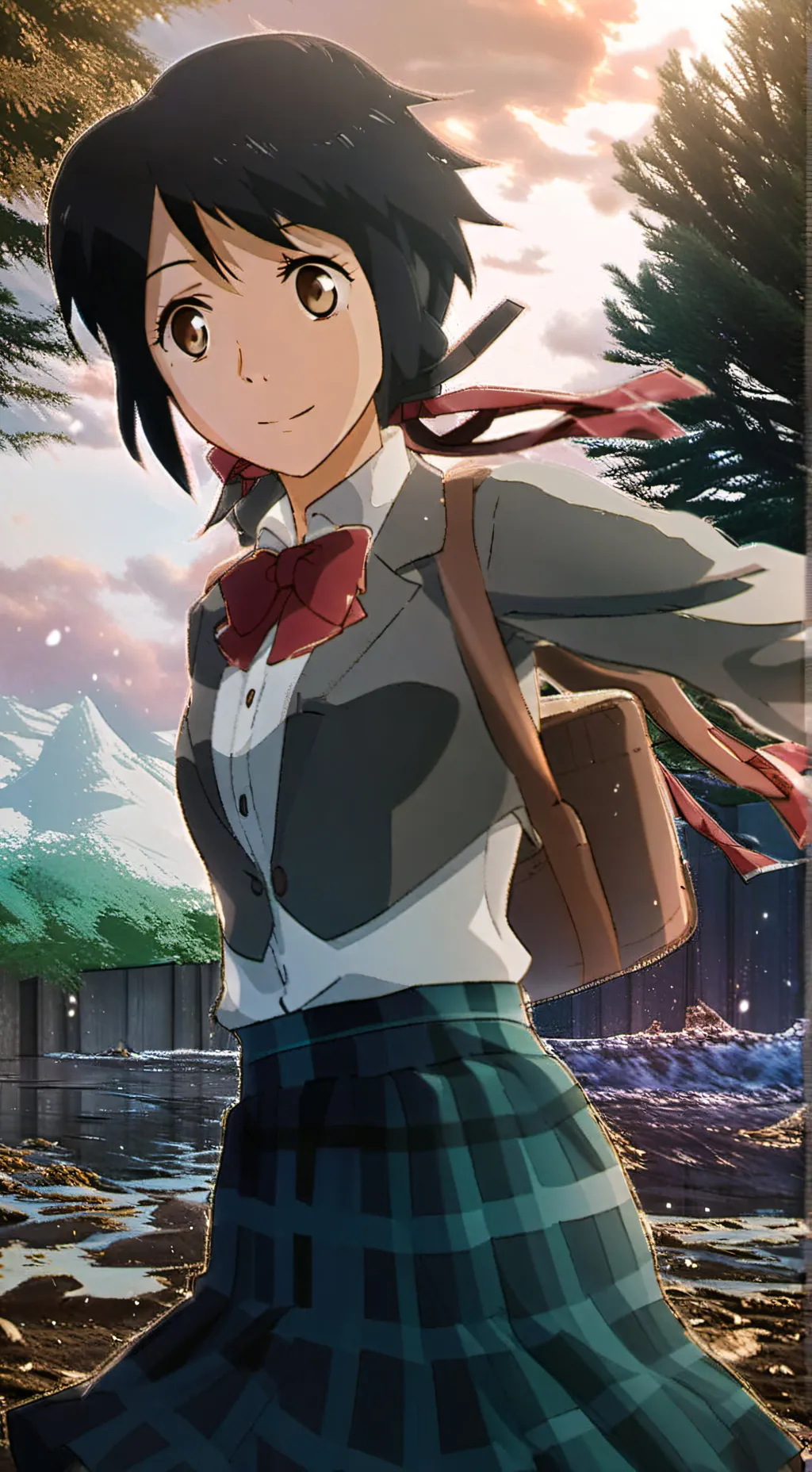 ai character: Mitsuha Mind background