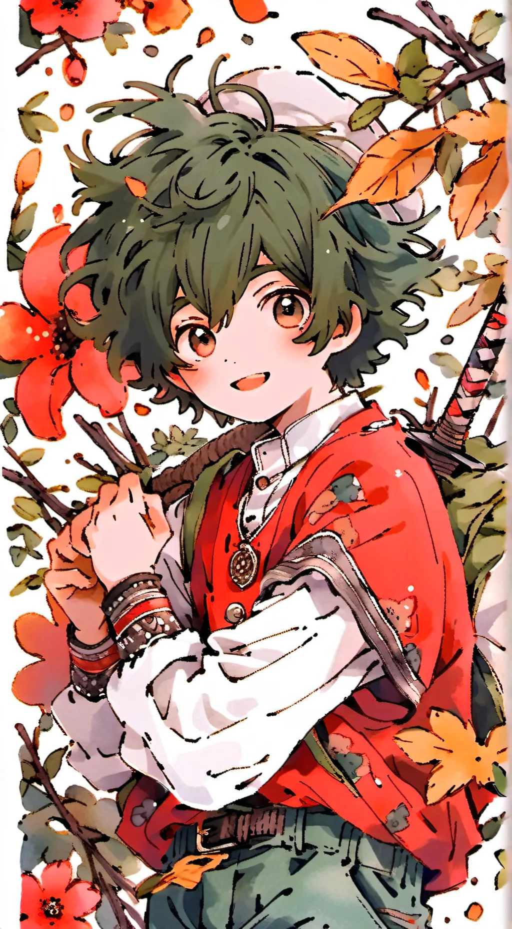 ai character: deku fragil background