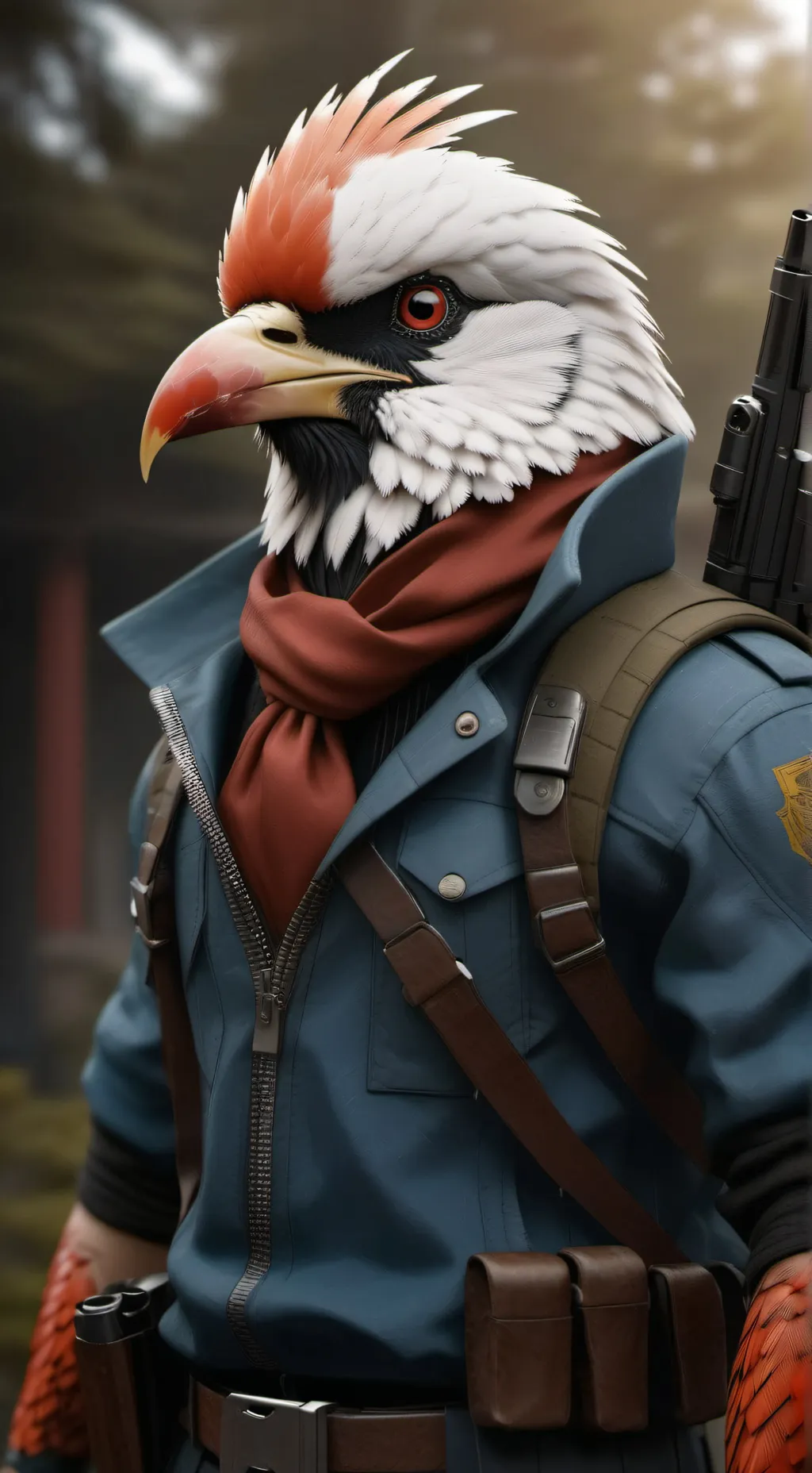 ai character: Bird background