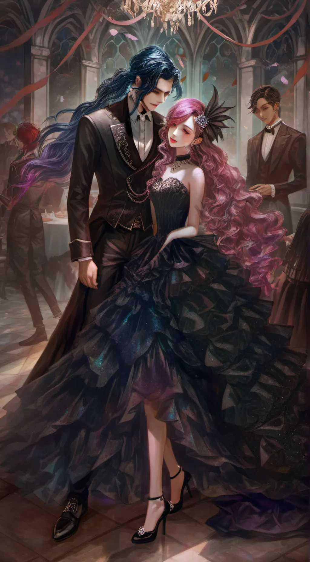 ai character: School party ♡♡ background