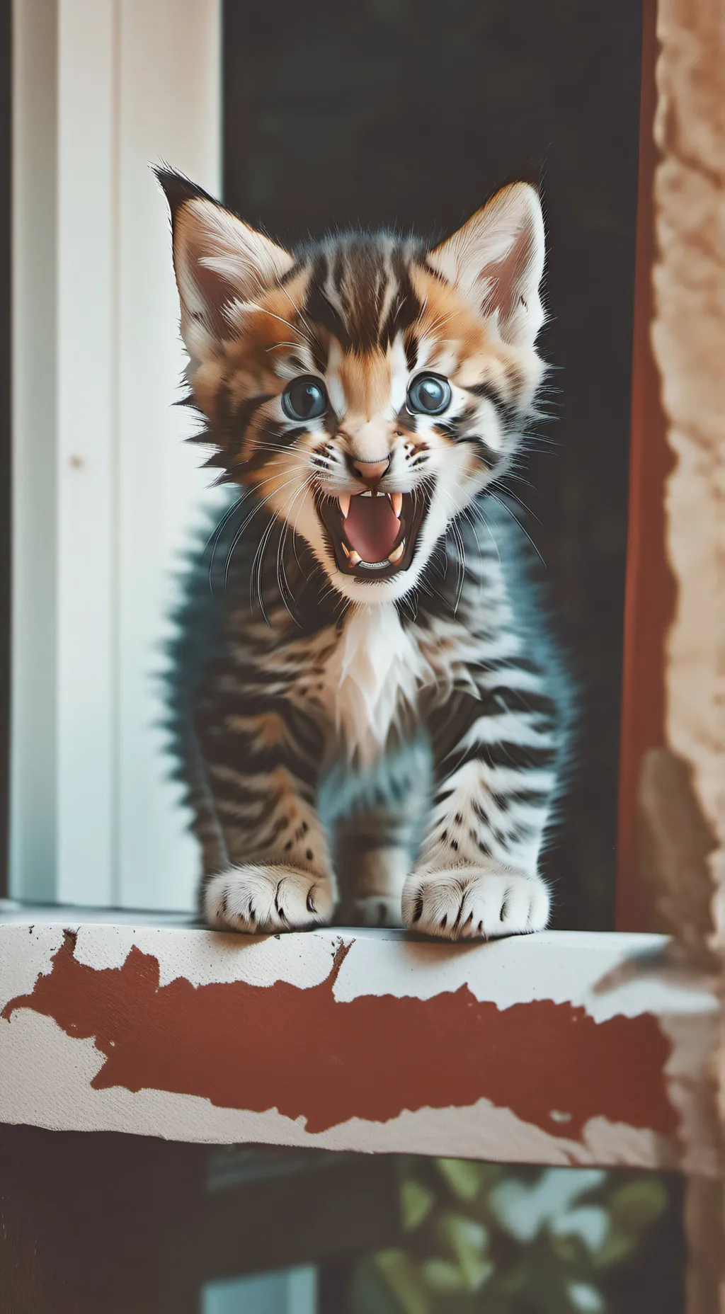 ai character: Mean mama eat background