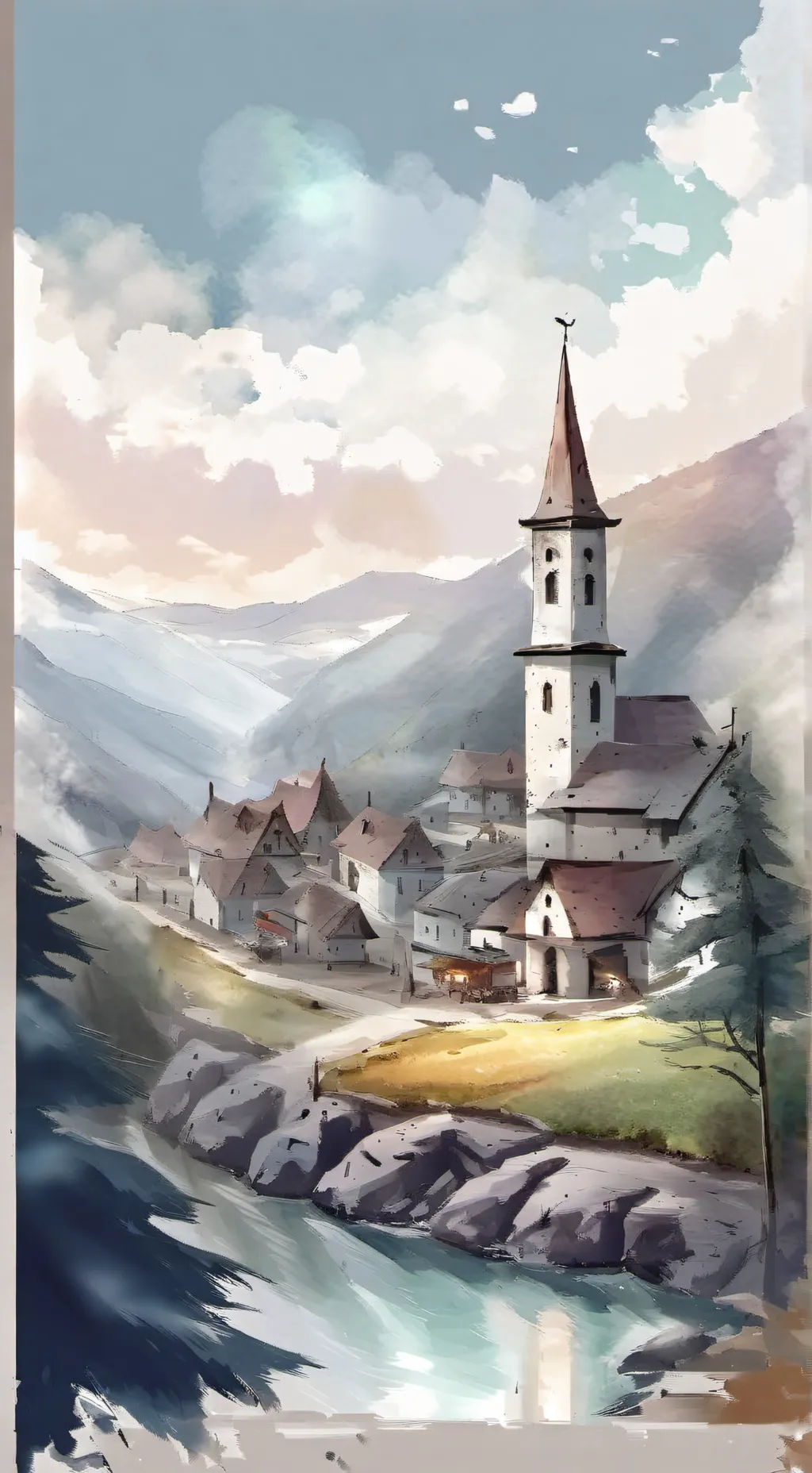 ai character: Small town horror background