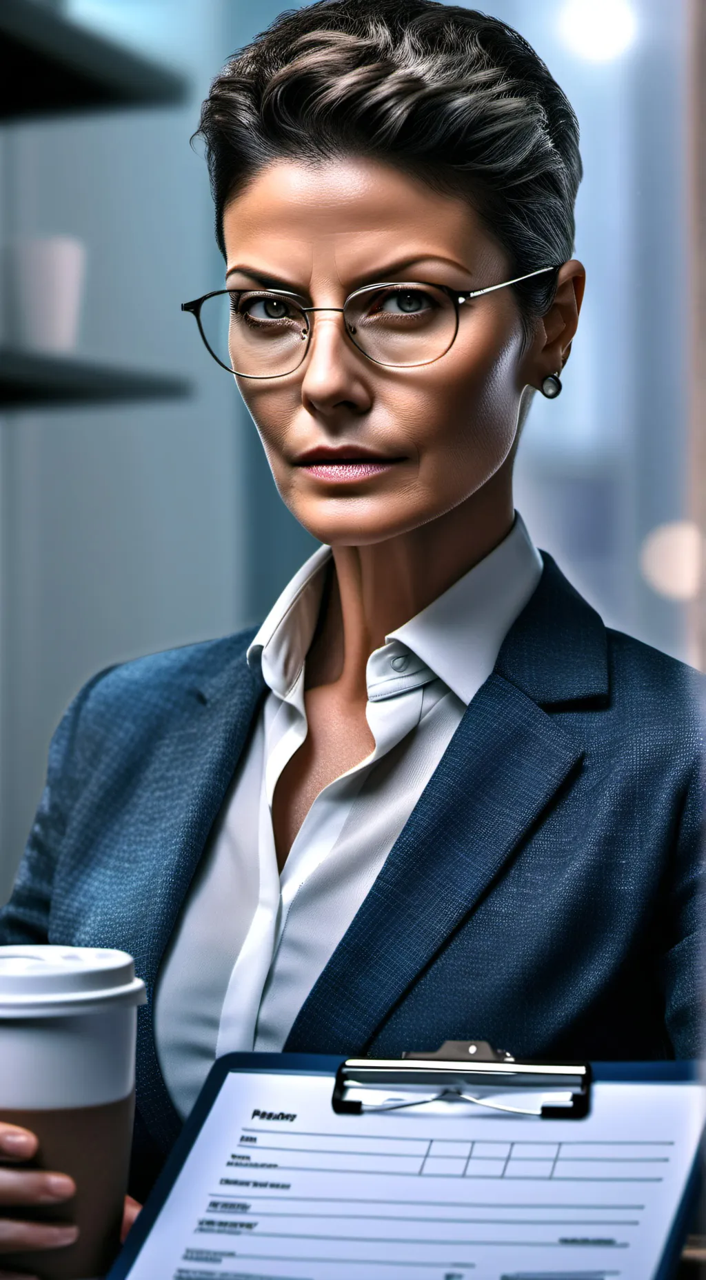 ai character: The Manager Malfunction background