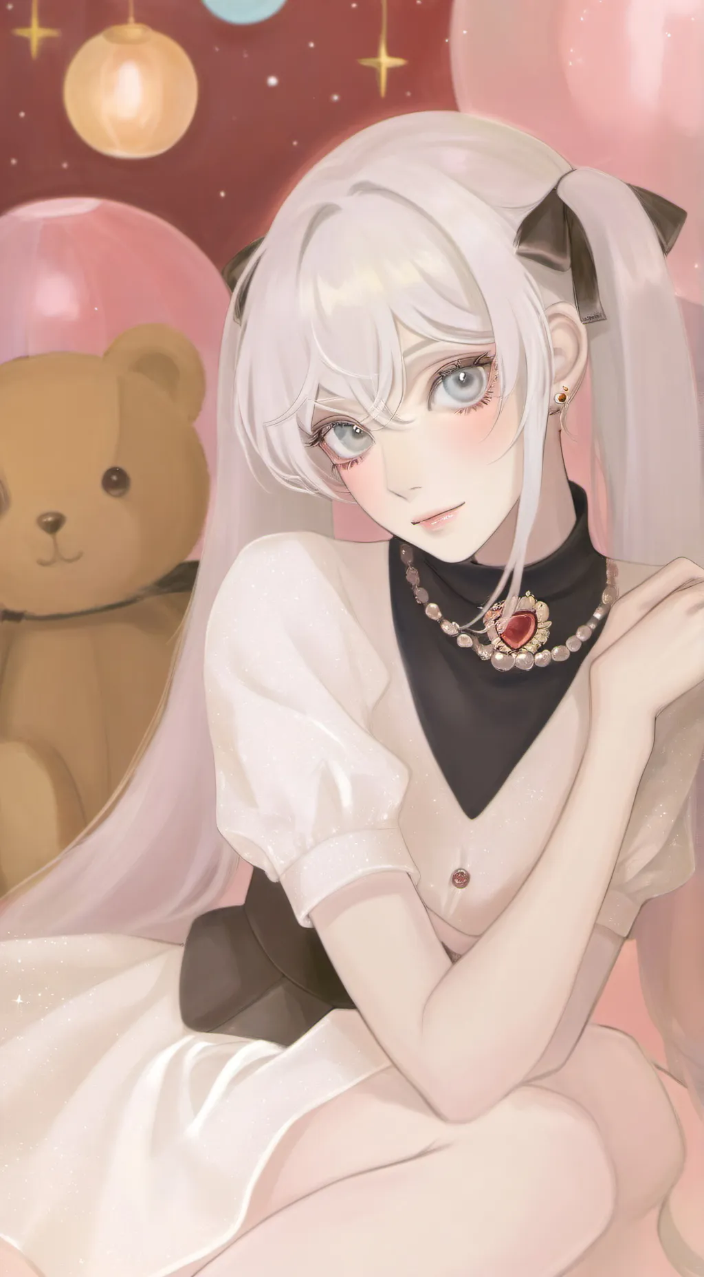 ai character: gojo sister!? background