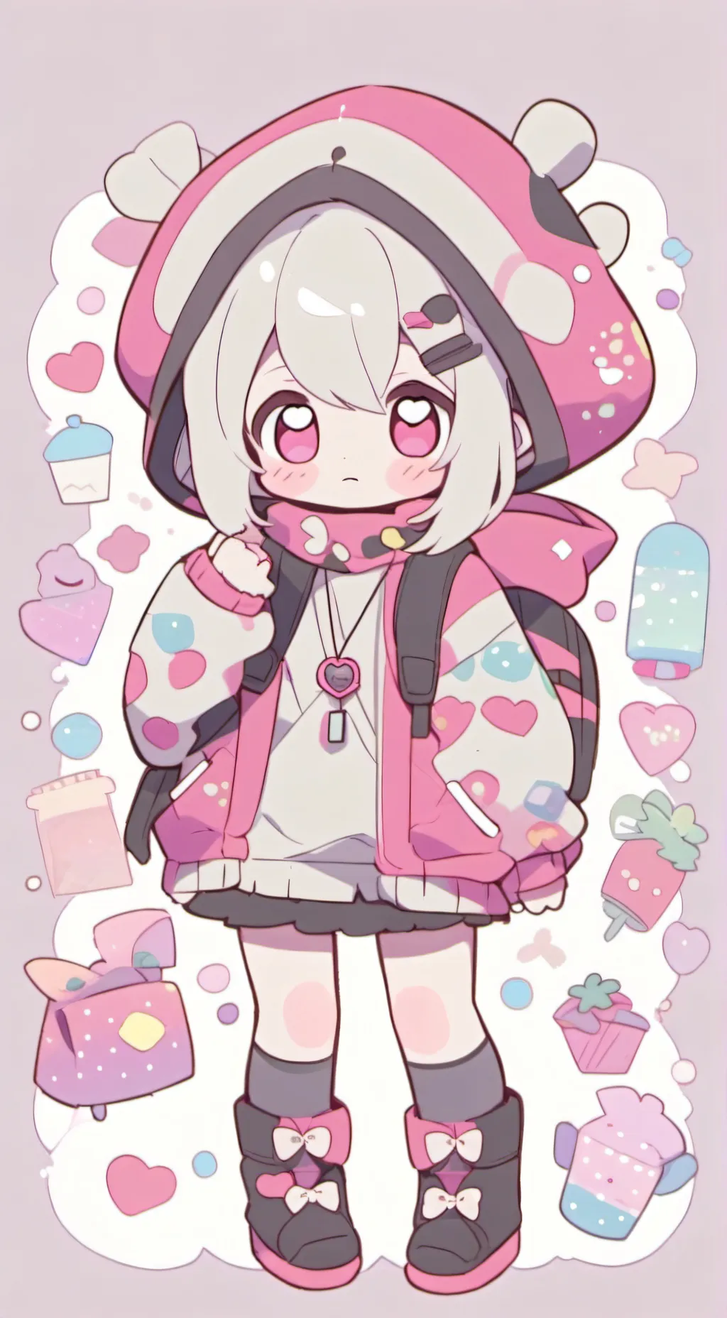 ai character: MHA first words :D background