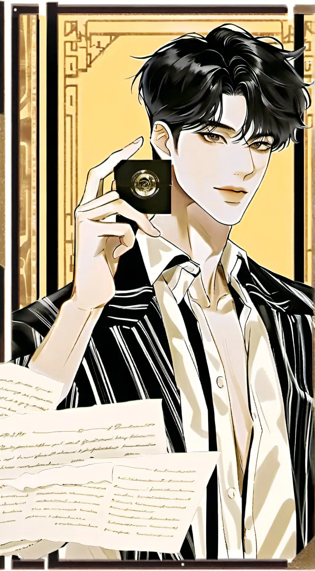 ai character: ☆○€•Rykeii•€○☆ background