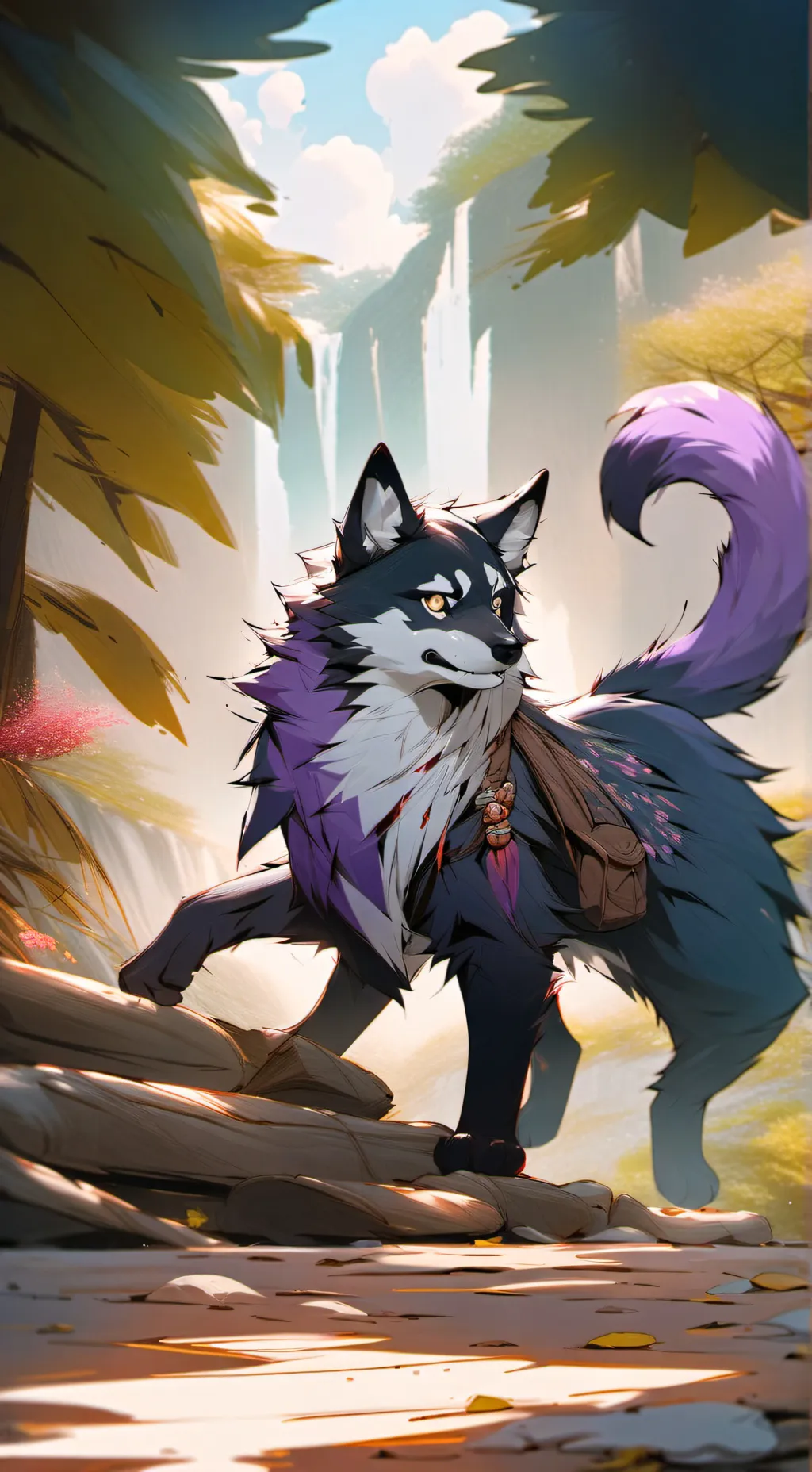 ai character: Furry infection background