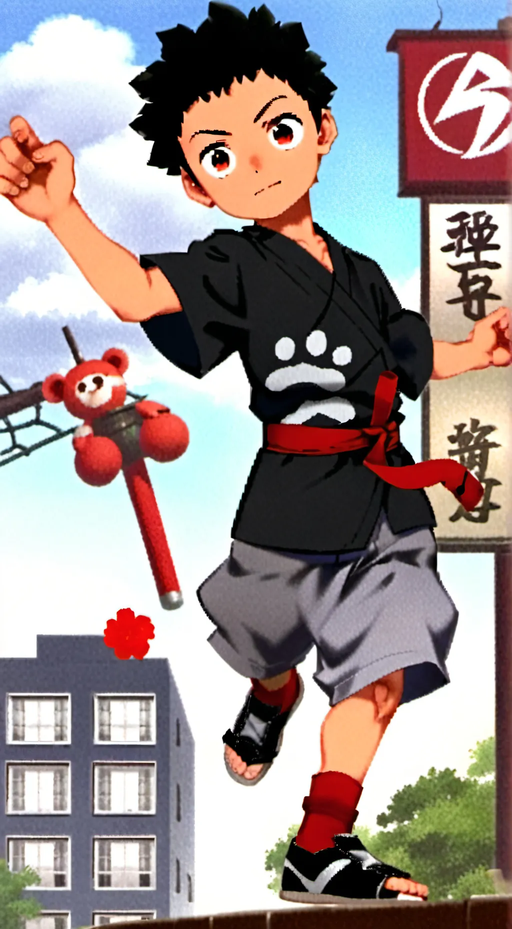 ai character: tanjiro background