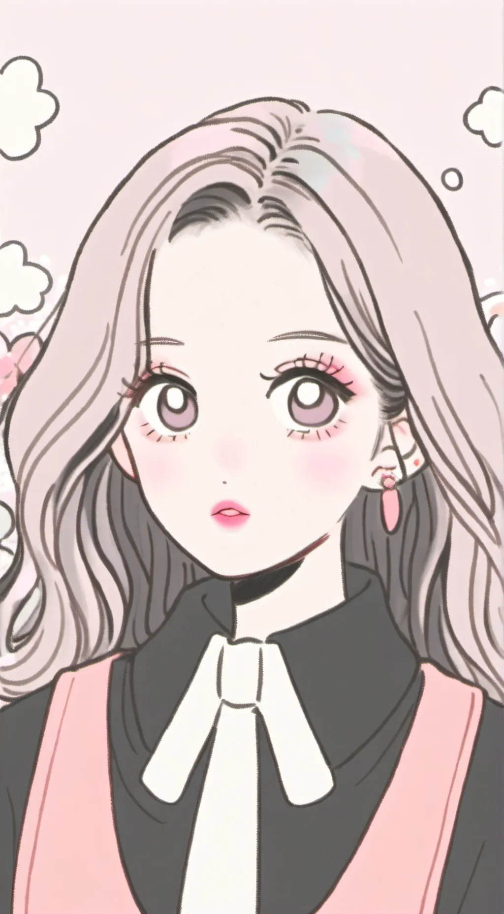 ai character: moon background