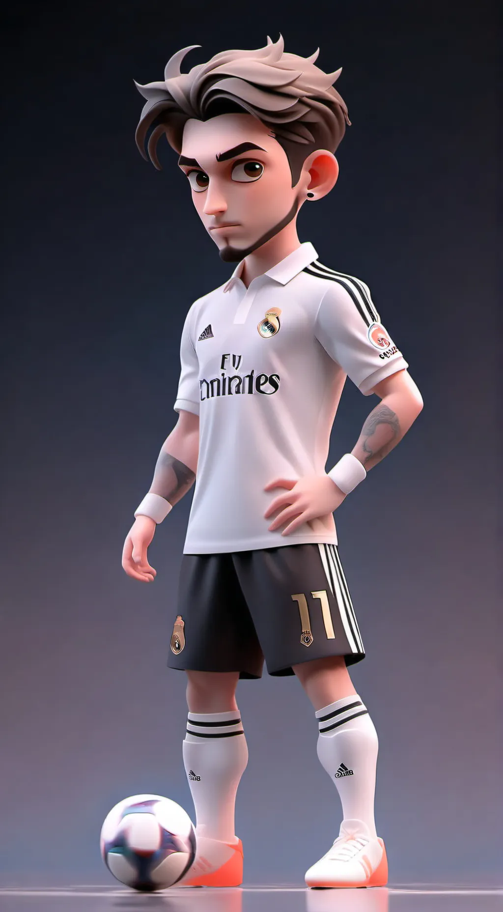 ai character: Fede valverde background