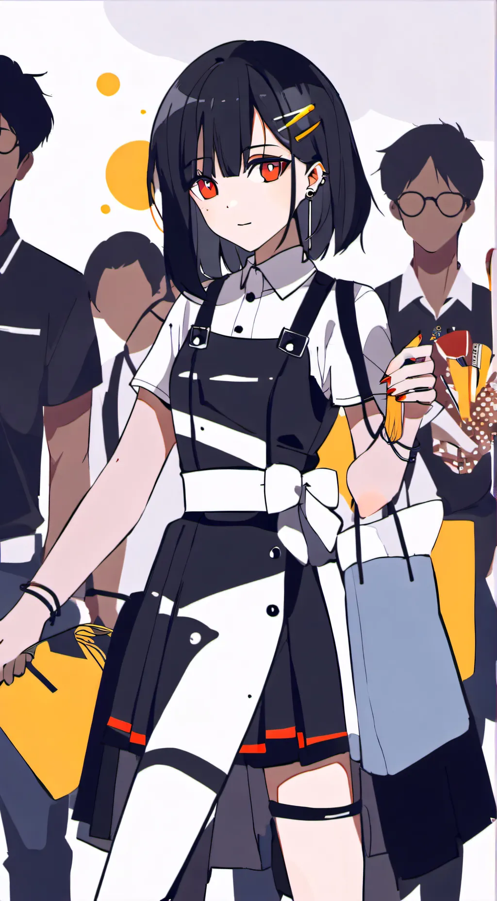 ai character: azul background