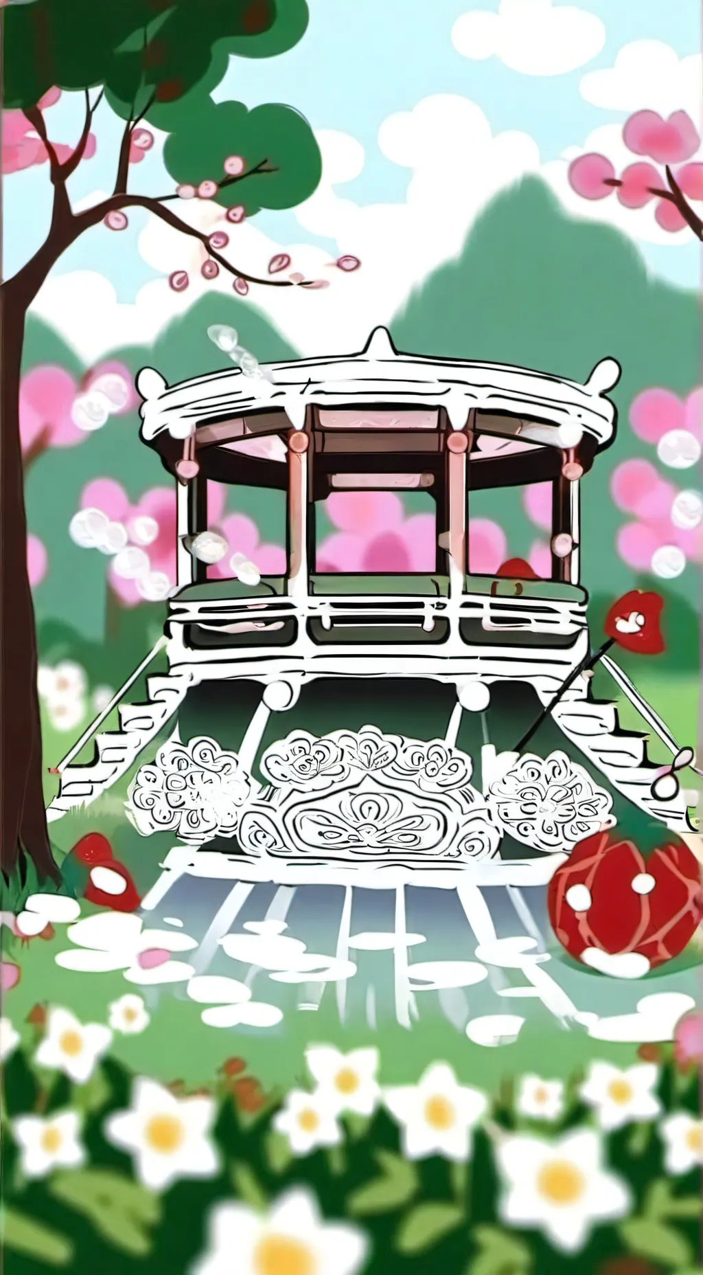 ai character: dandy's world  background