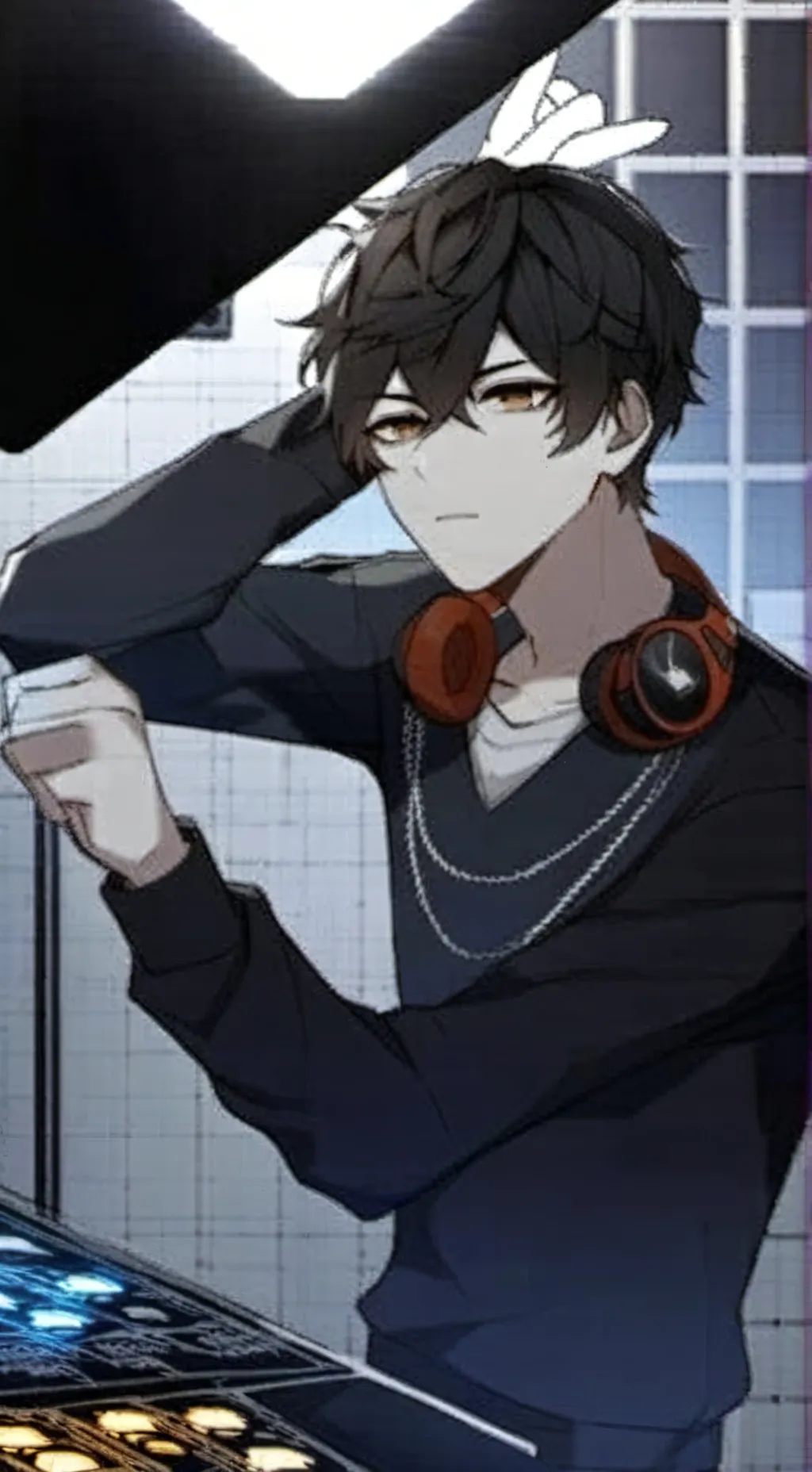 ai character: enzo☠️🖤 background