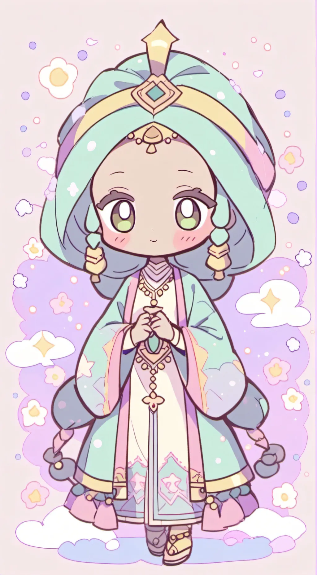 ai character: Sprunki sing chall background