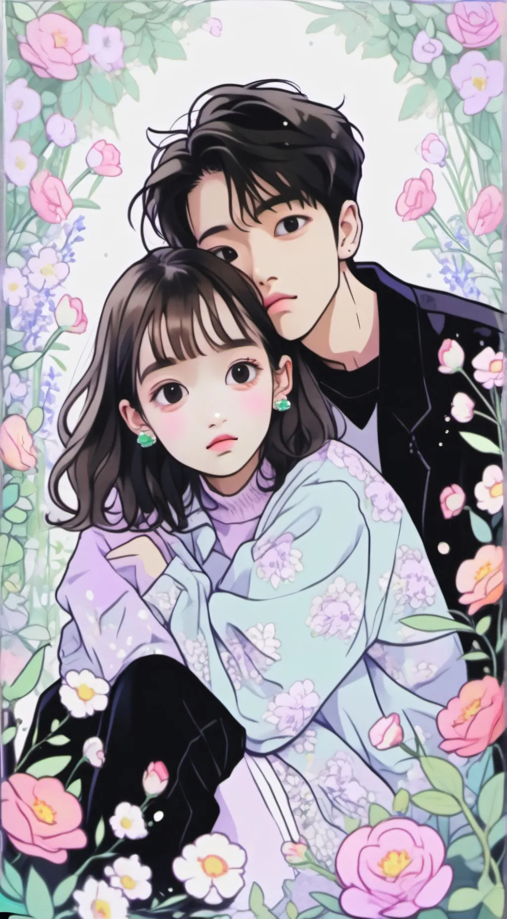 ai character: Sebastian👑❤️💚 background