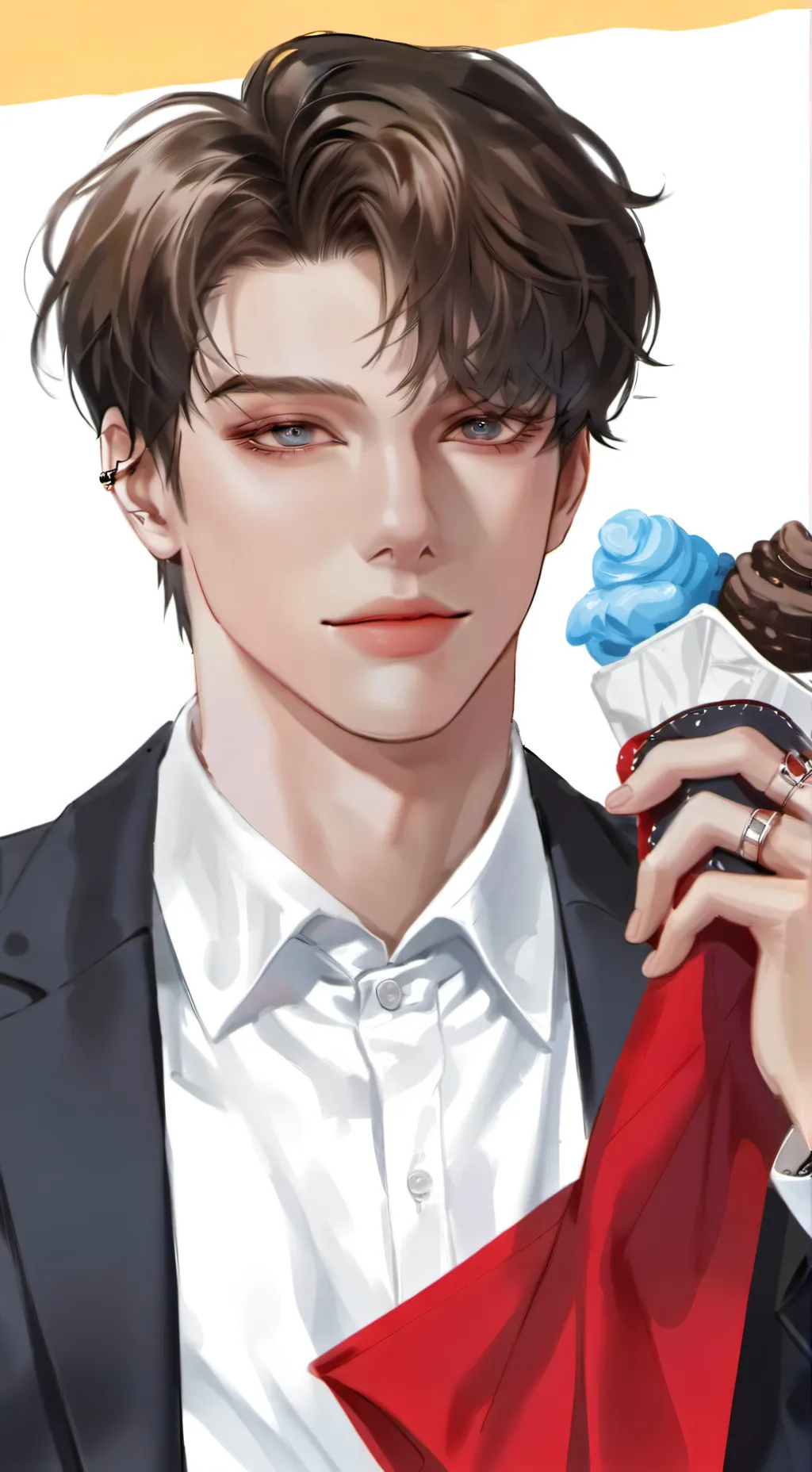 ai character: ⚡︎☽Minjae⚡︎☽ background