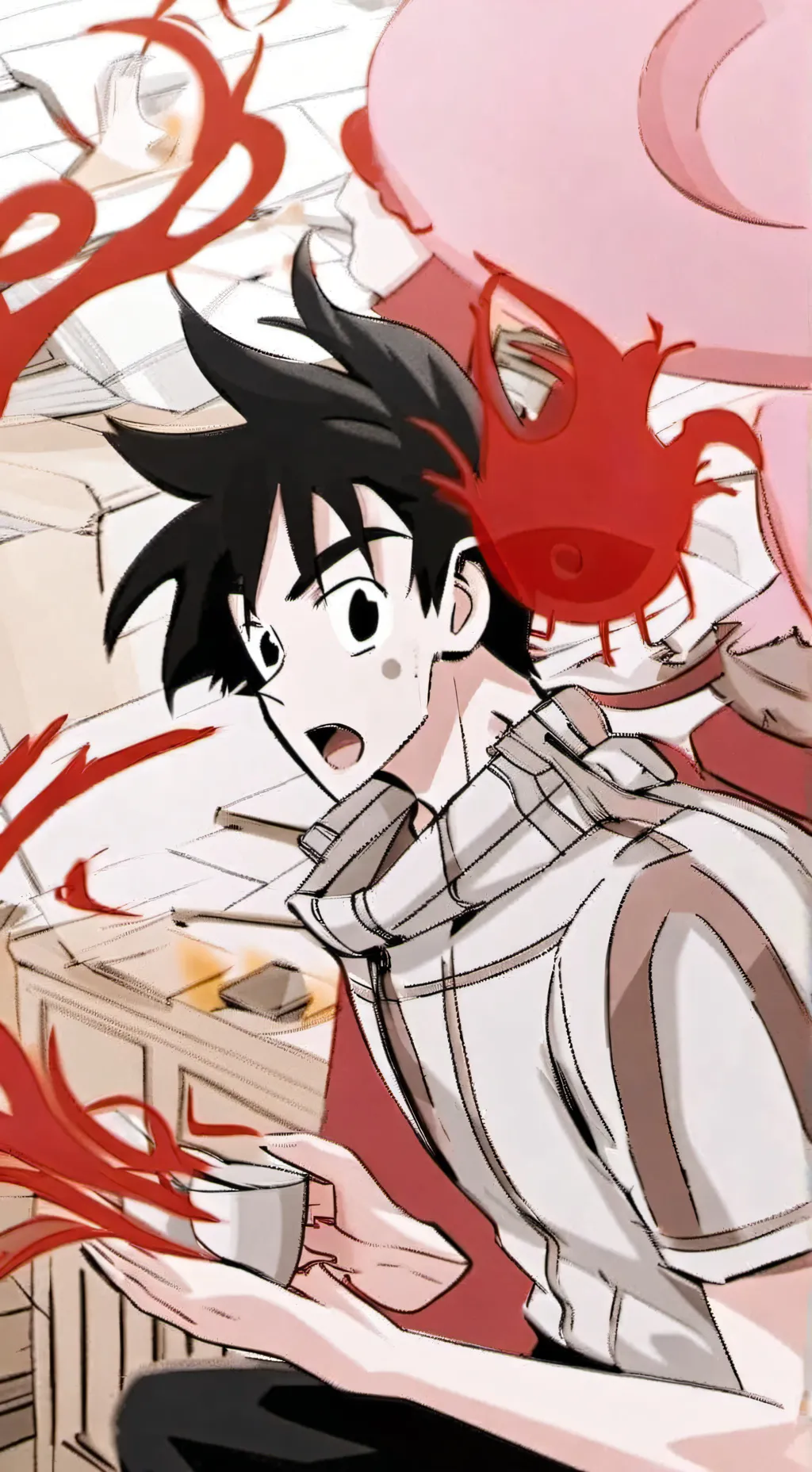 ai character: Goku  background