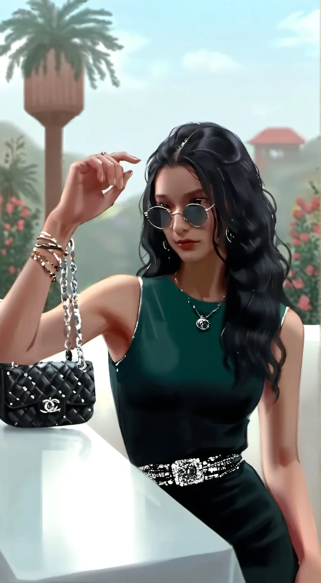 ai character: ana Luiz  background