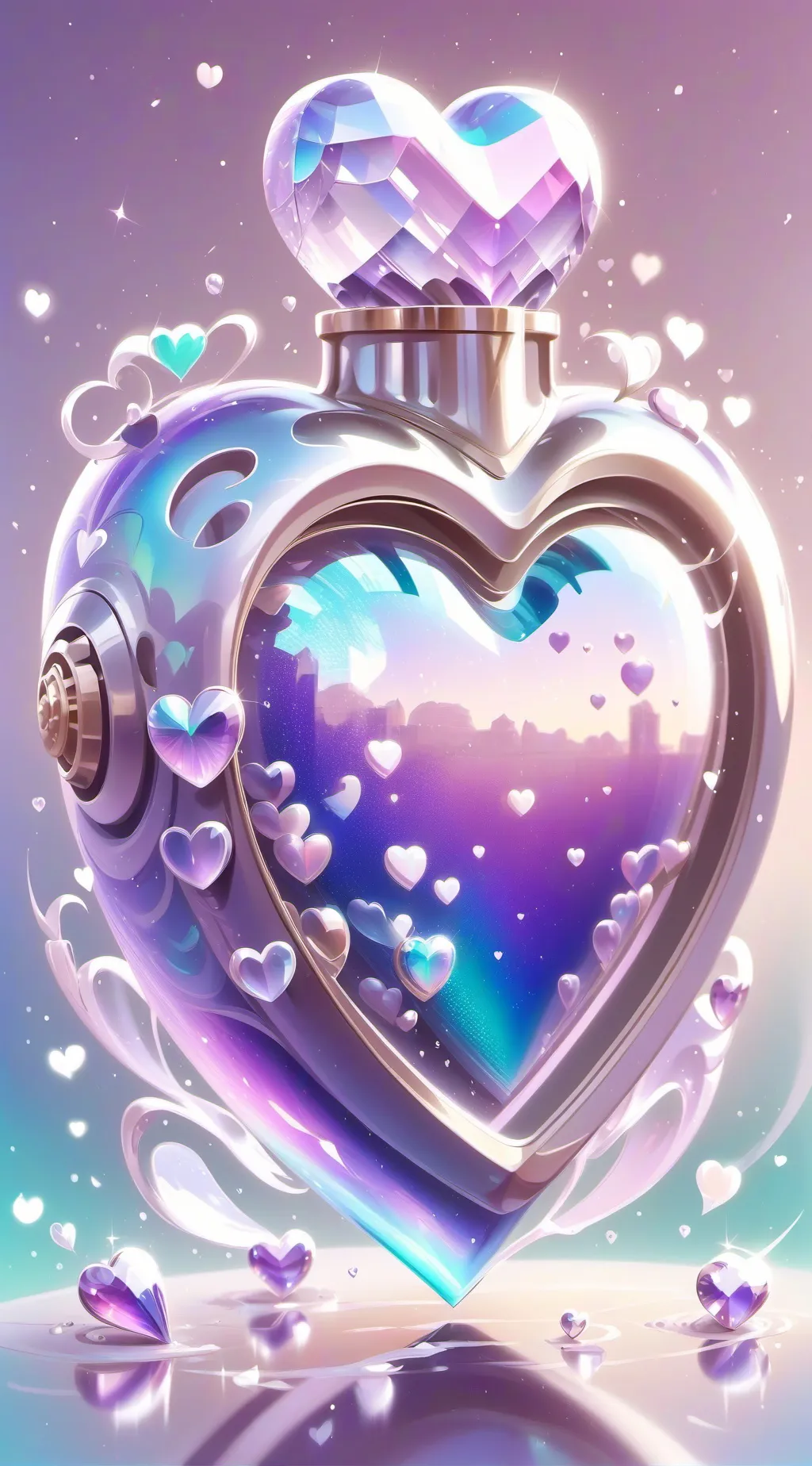 ai character: love test  background