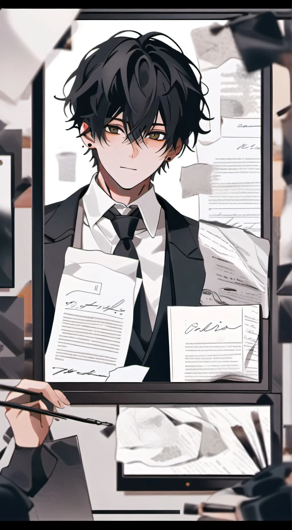 ai character: Even background