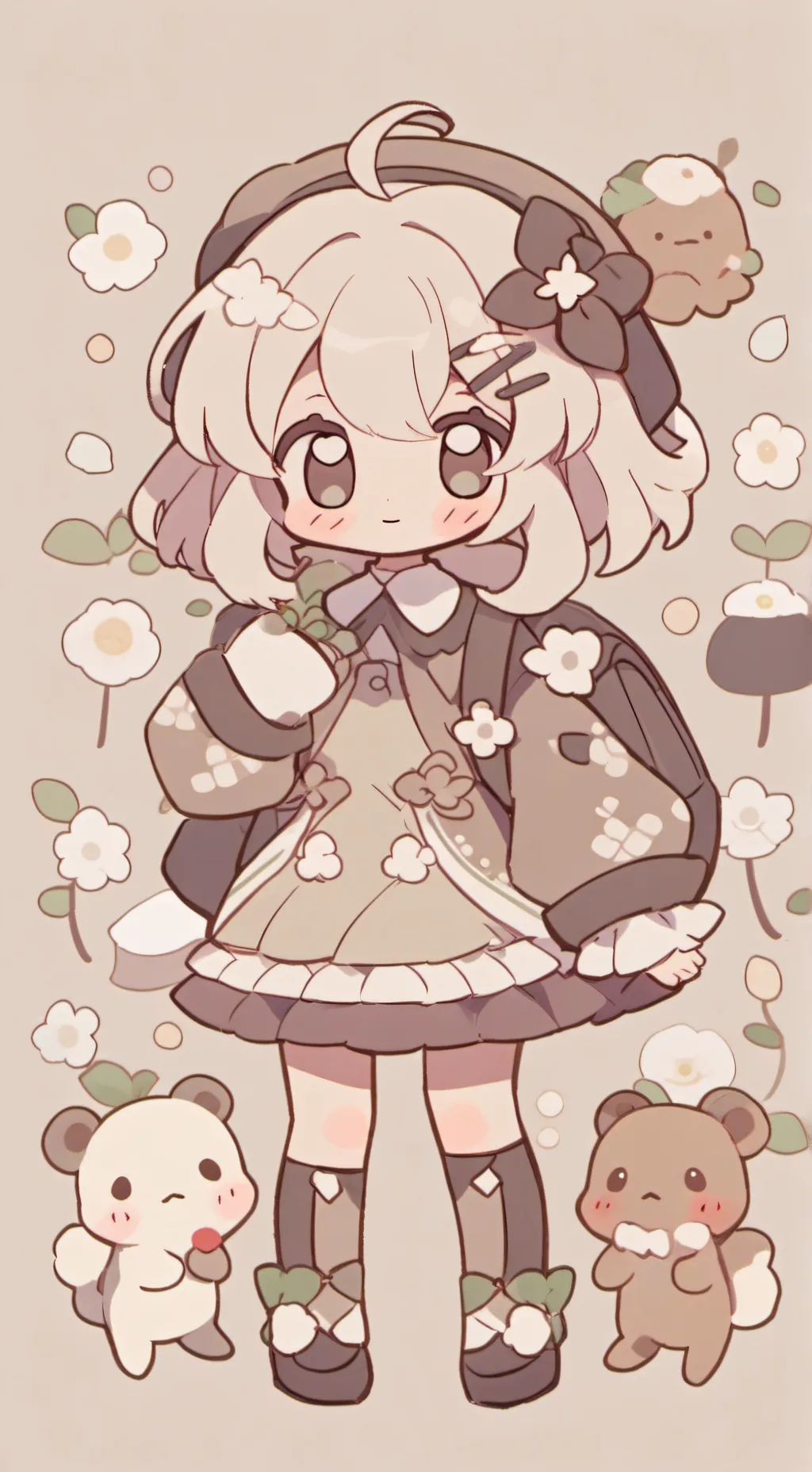 ai character: dandy world again background