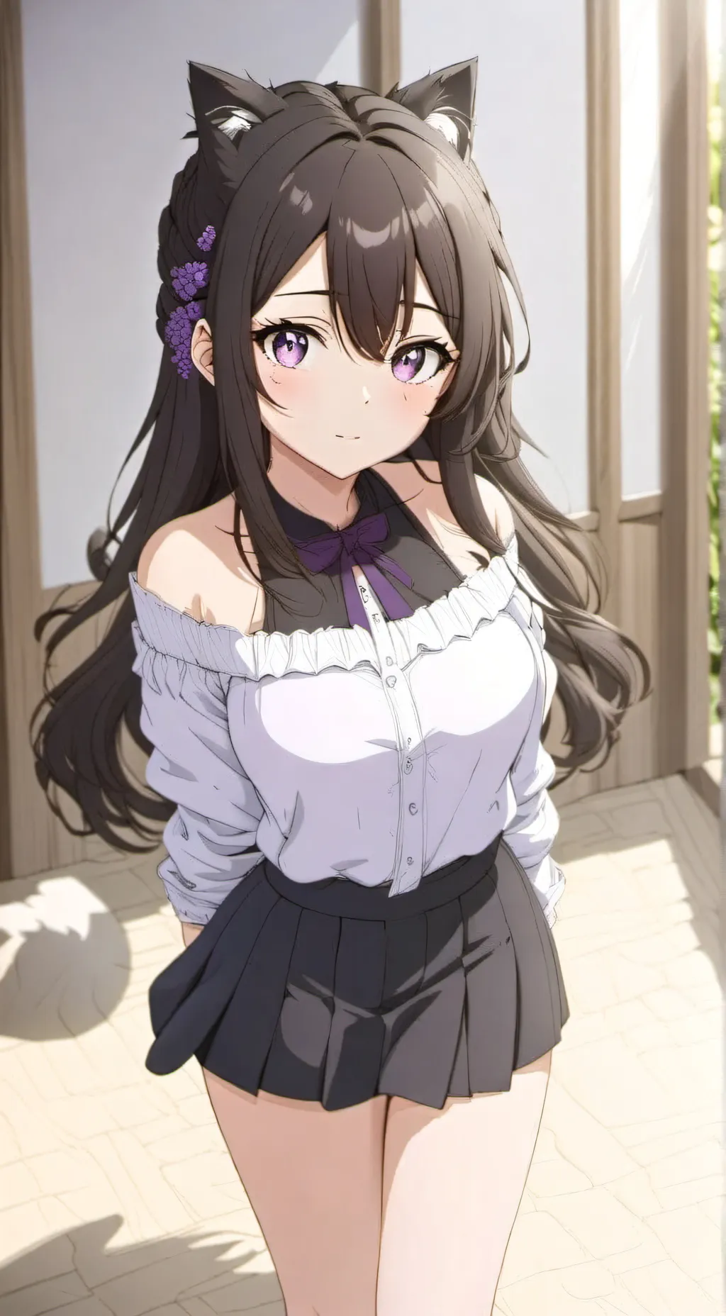 ai character: Léa  background