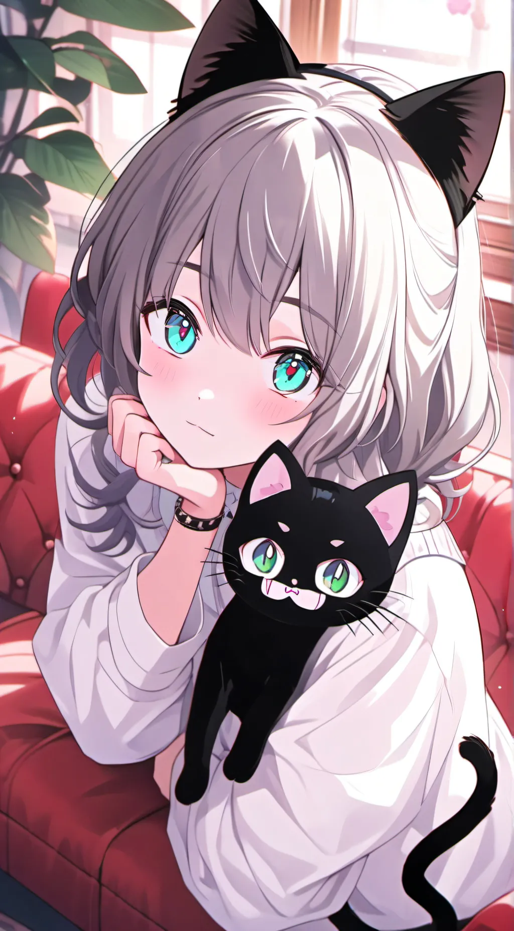 ai character: Midnight Sable Spirit background