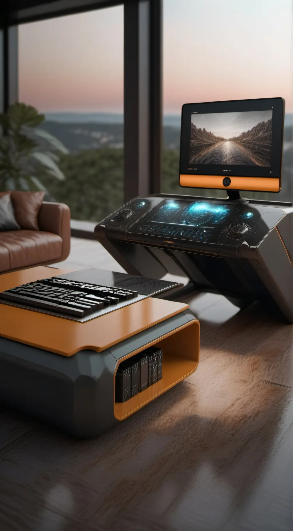 ai character: Panello di control background