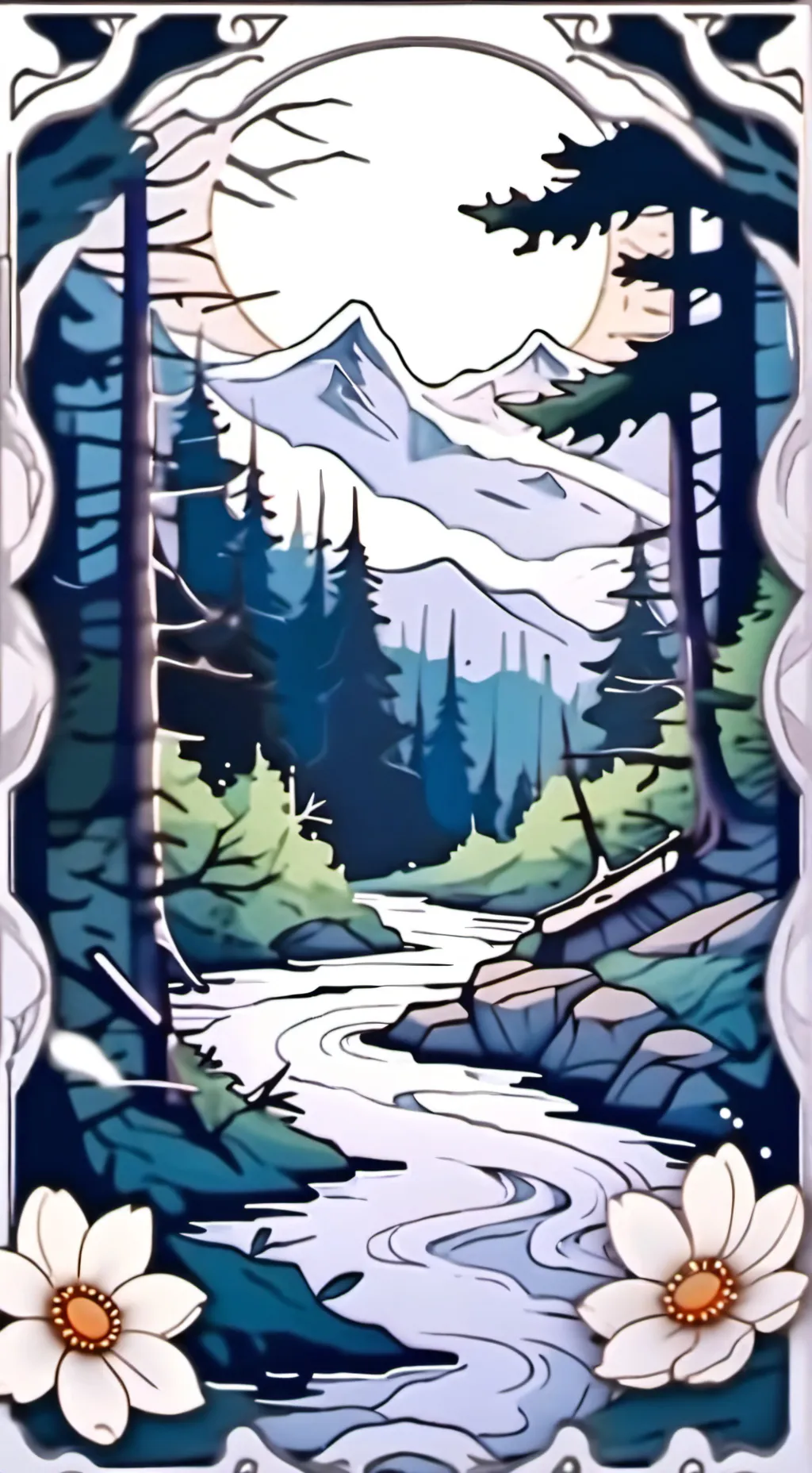 ai character: Nature background