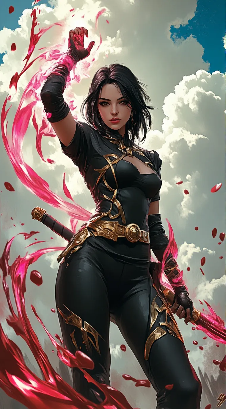 ai character: Blood princess  background