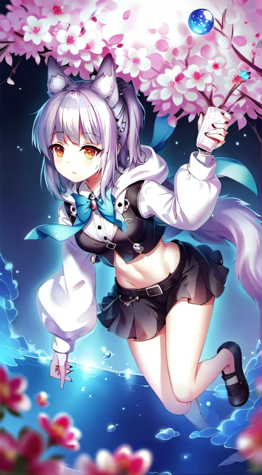 ai character: lea background