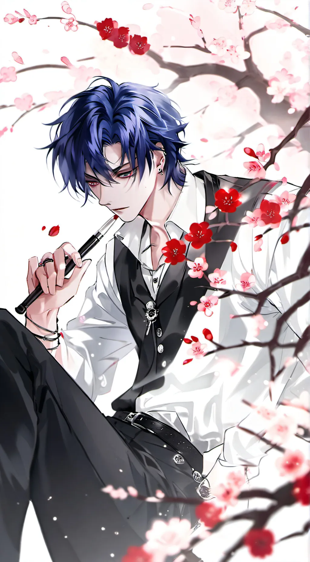 ai character: hahoshi🔪🌹🥀✨ background