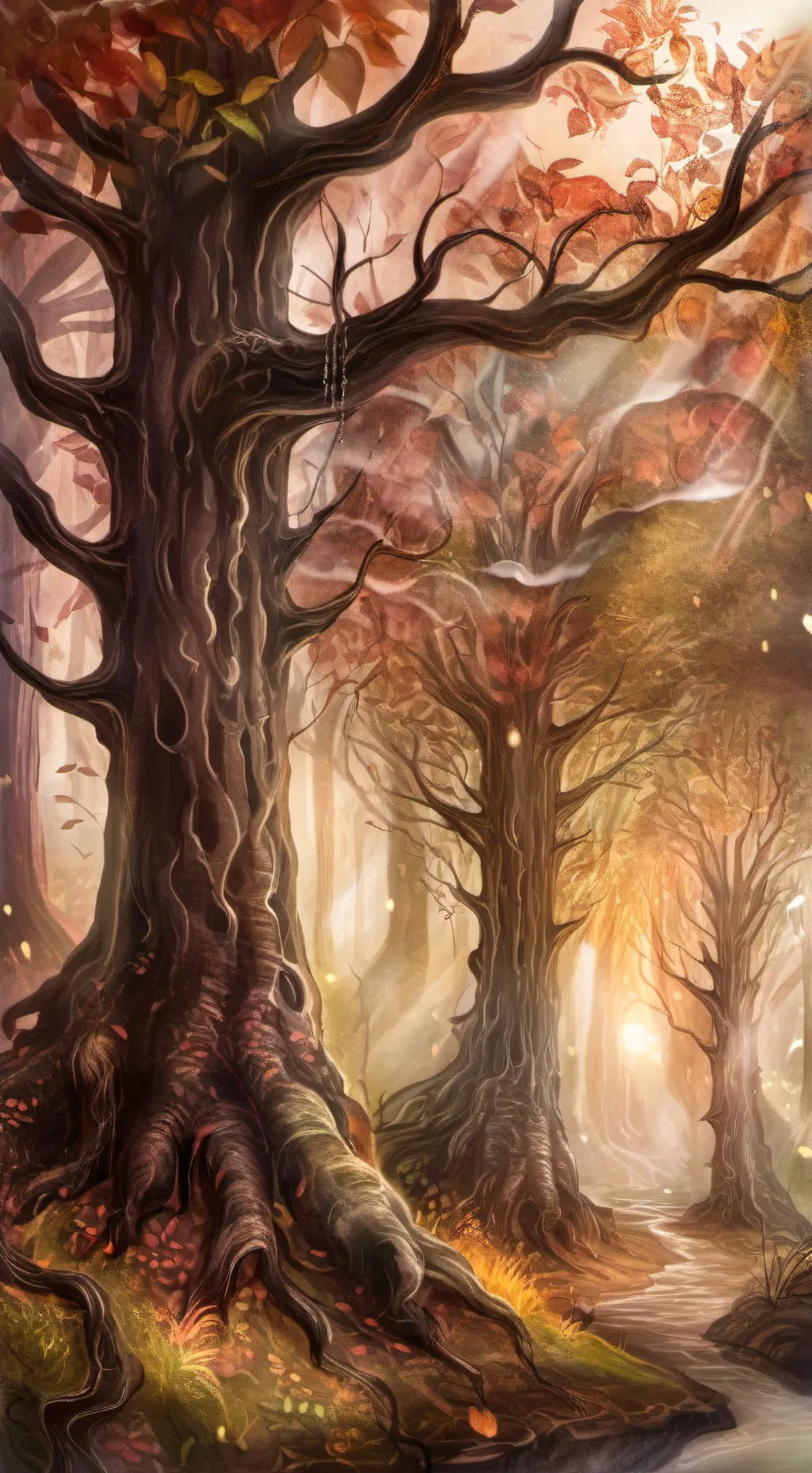 ai character: Oren x Pinki x Oc background