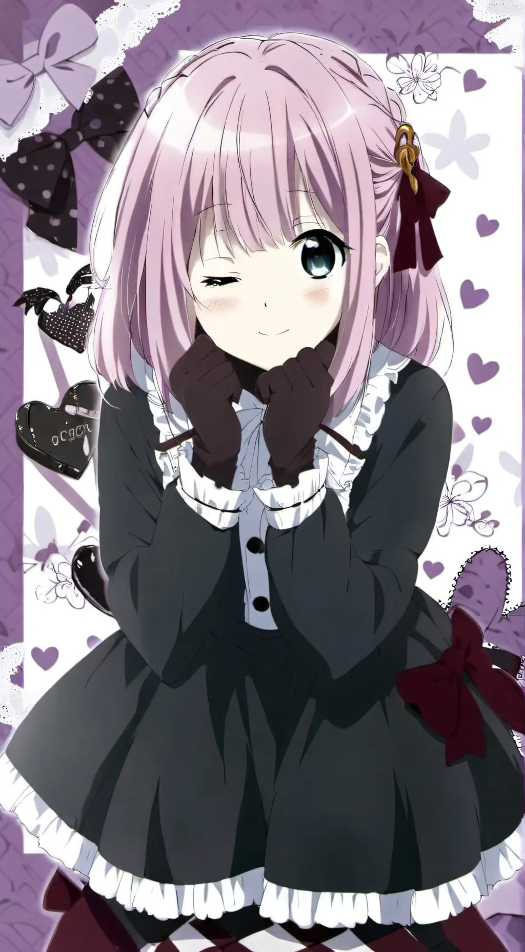 ai character: ( o˘◡˘o)Tiaraa!!🎂🌸 background