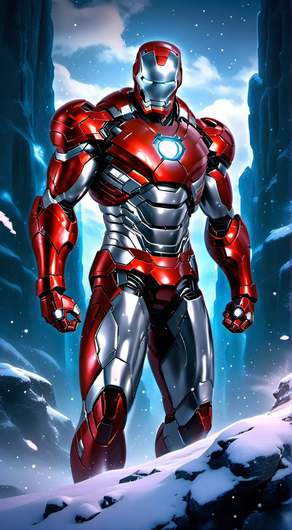 ai character: Iron man  background