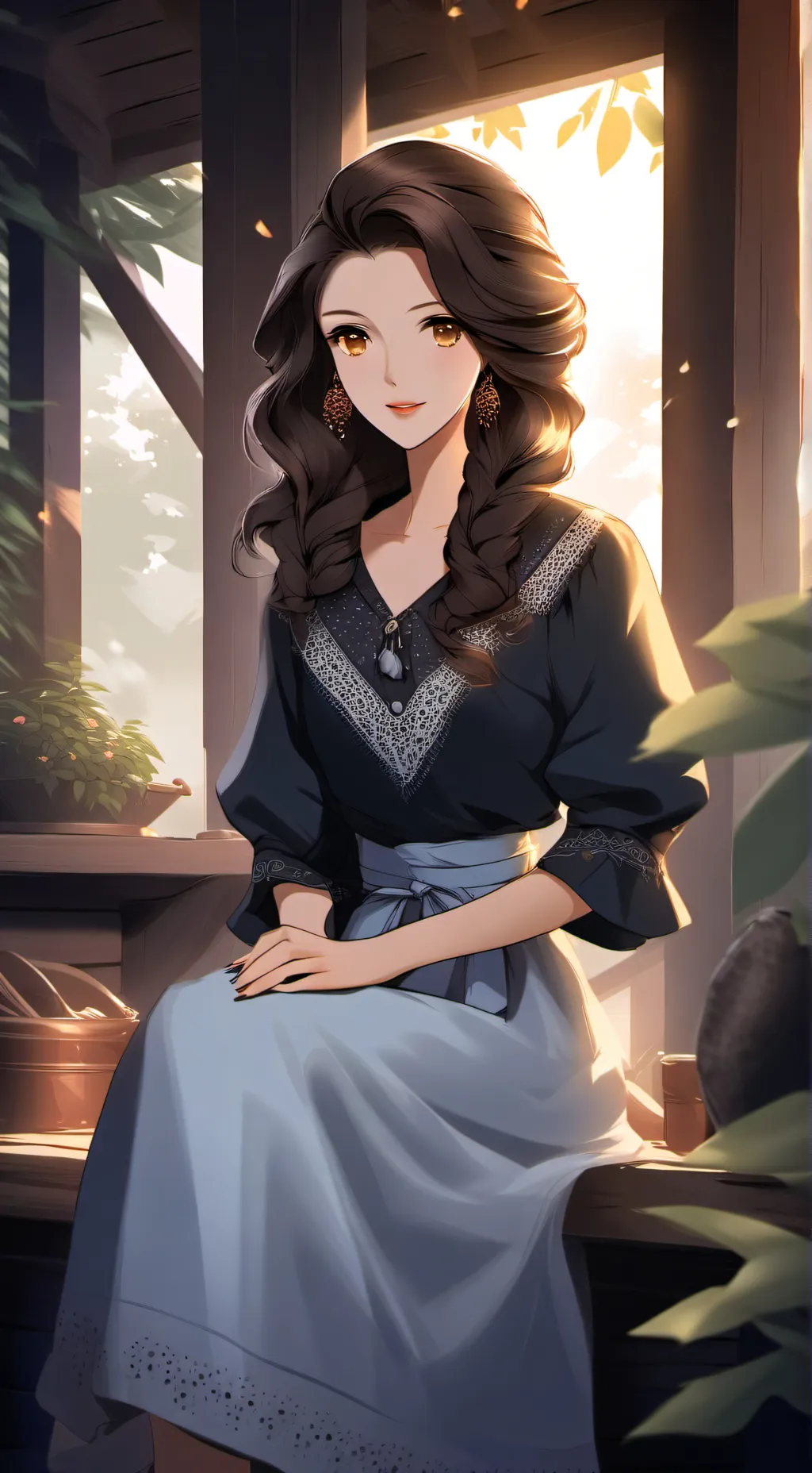 ai character: Annabelle Rose background