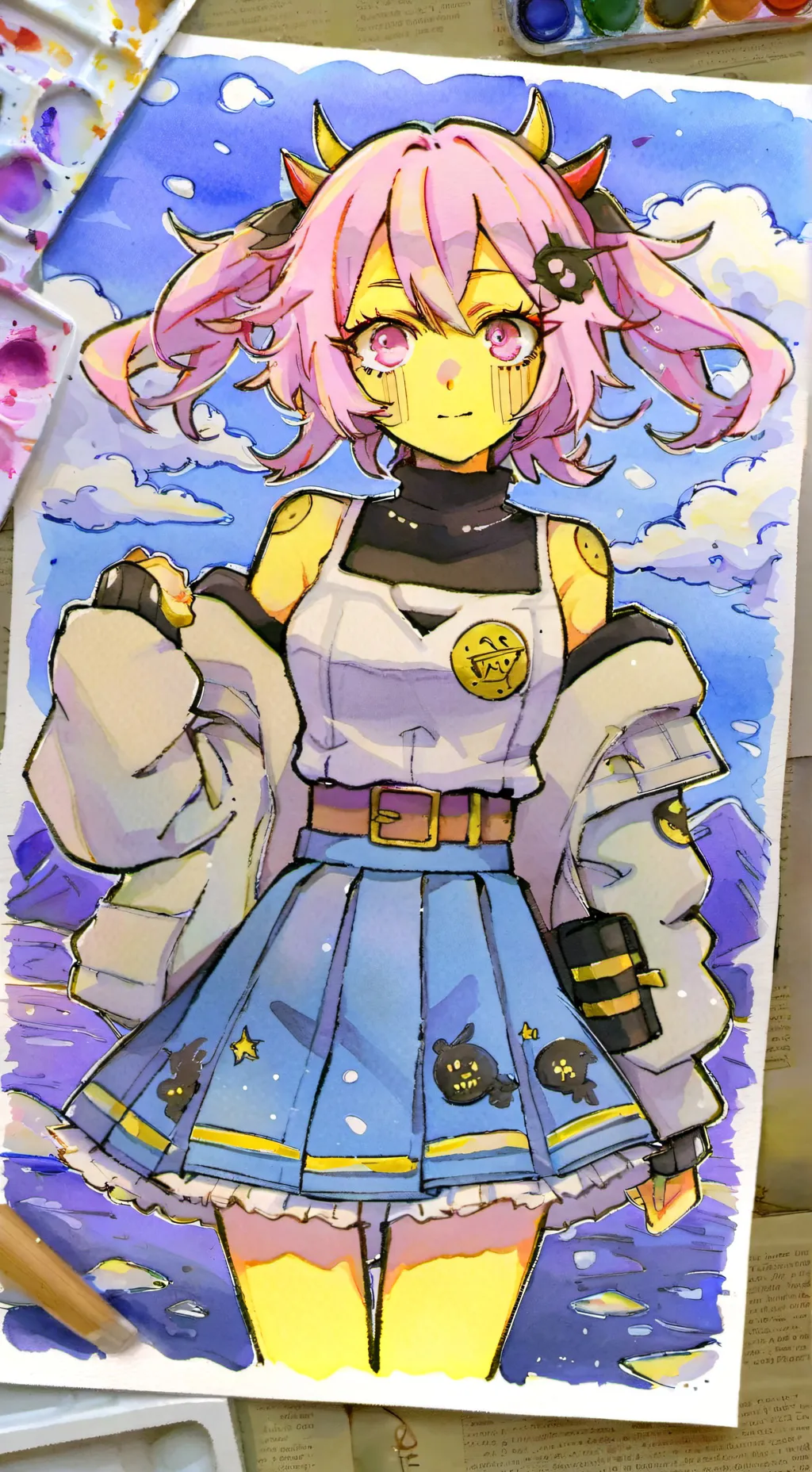 ai character: {MINA} love ❤️😘 background