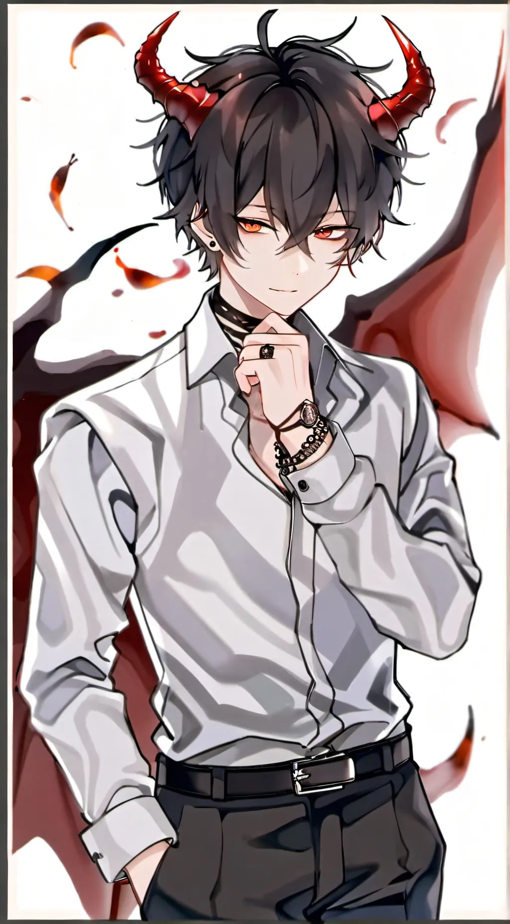ai character: † LUCIFER †  background