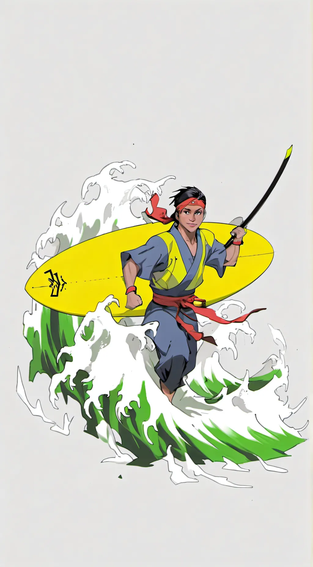 ai character: Surf Ninjas Custom background