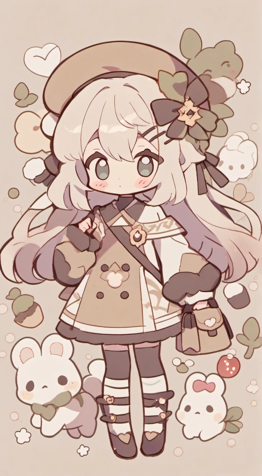 ai character: bb abandonada background