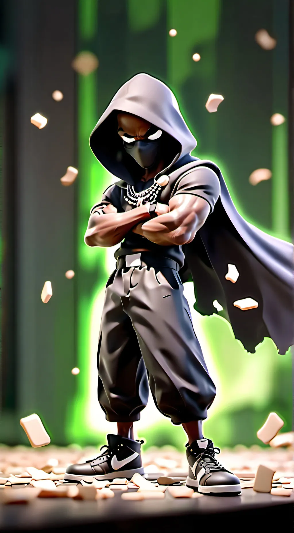 ai character: BlackCloak background