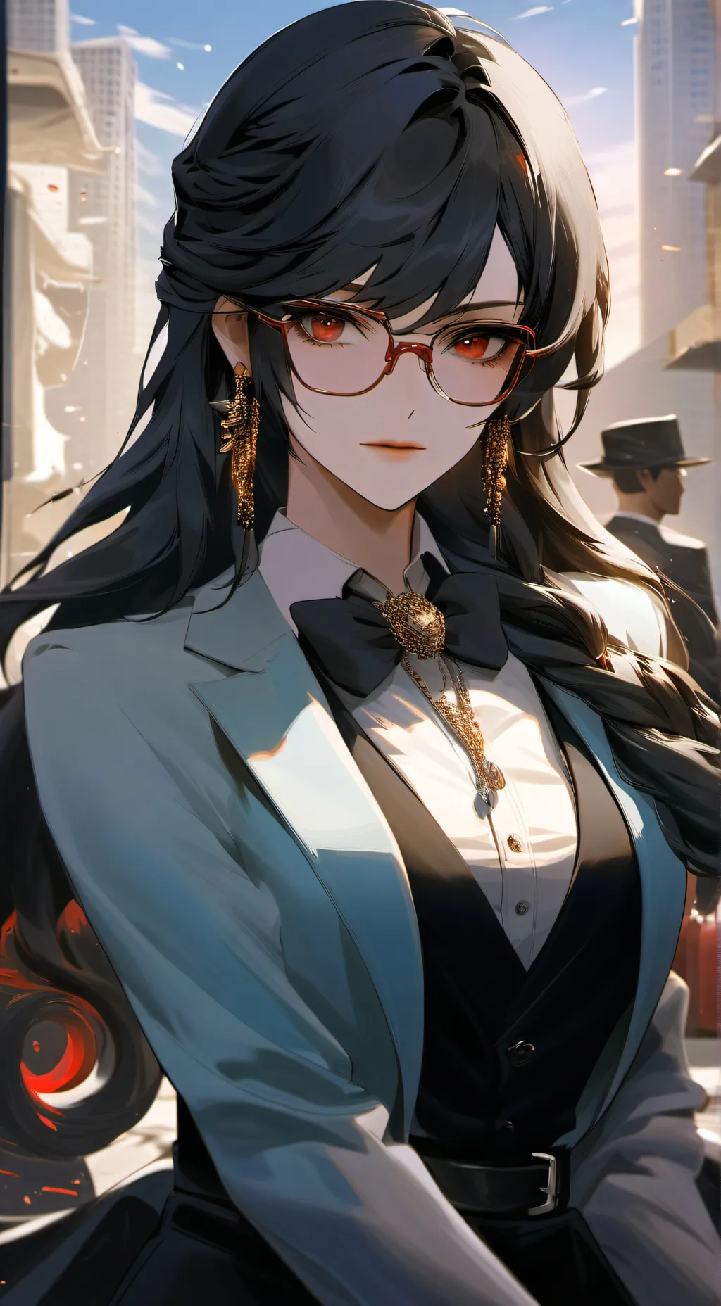 ai character: Vivienne  background