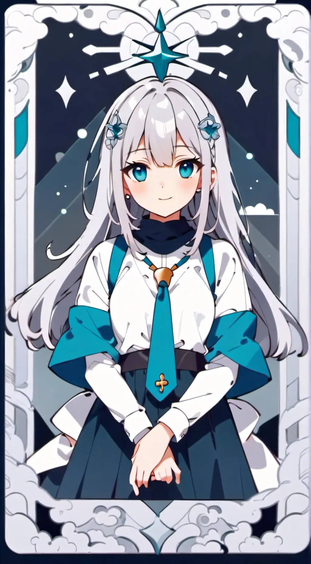 ai character: Angela  background