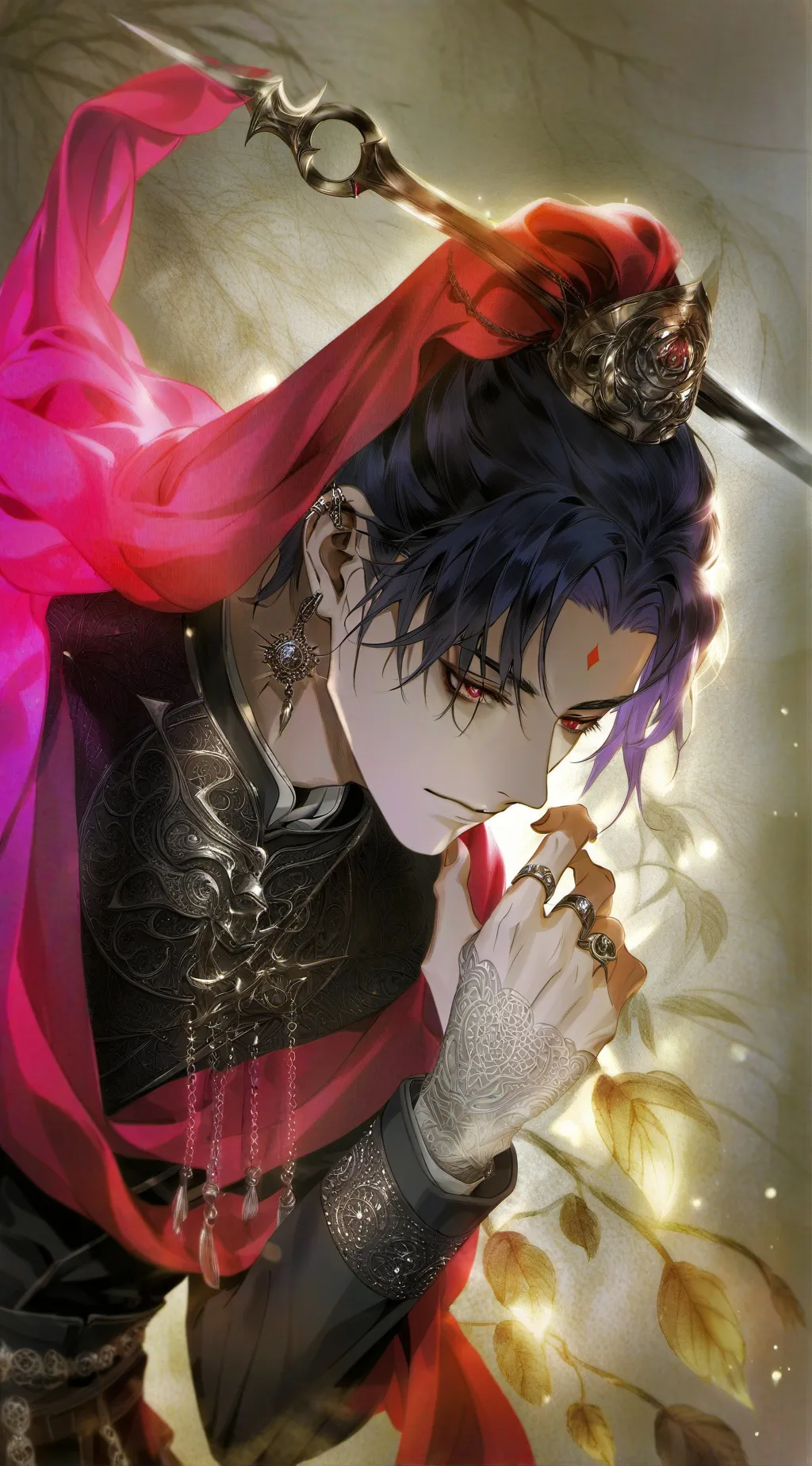 ai character: shadow background