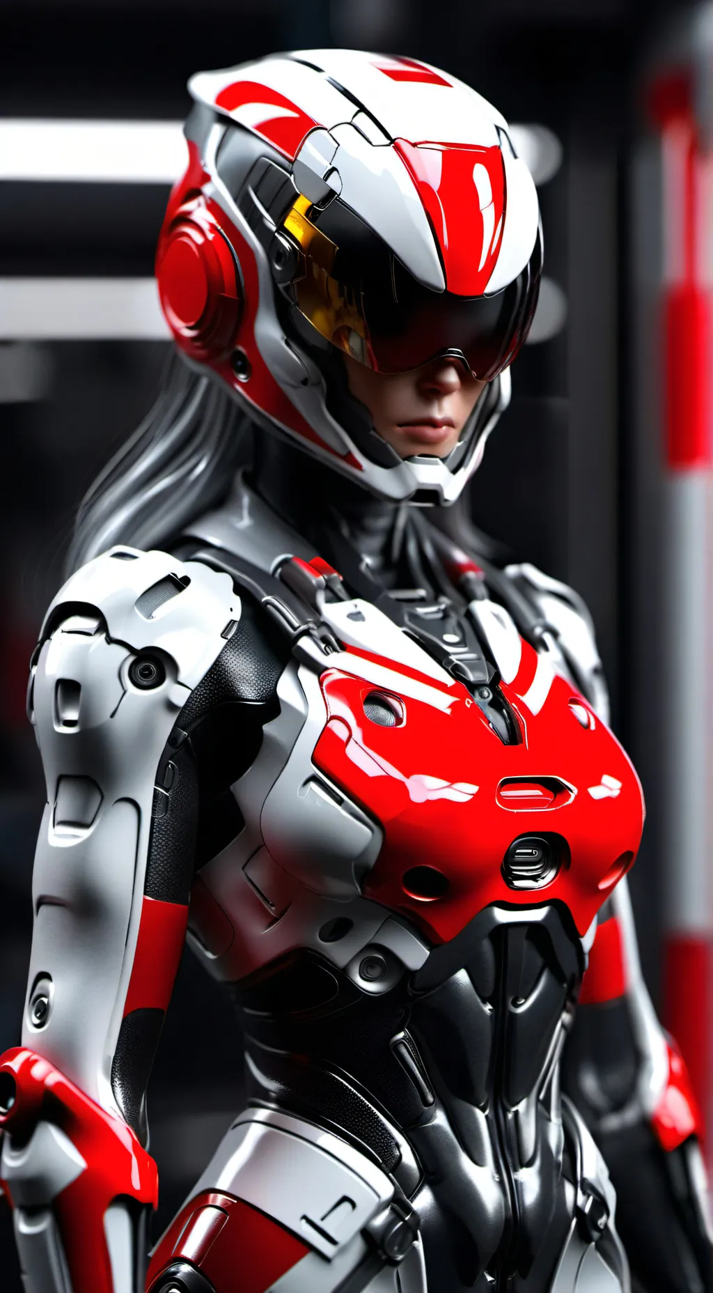 ai character: Robo Girl background