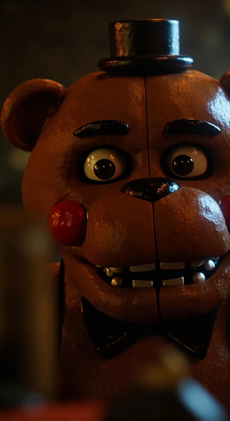 ai character: Freddy faz bear background