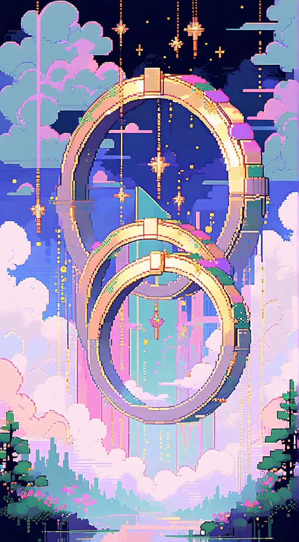 ai character: Sawnick rings. background